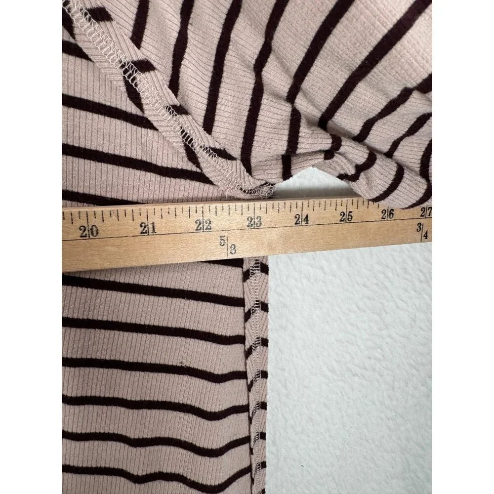 Free‎ People Tangerine tee striped boho preppy oversized 90s beachy sz M